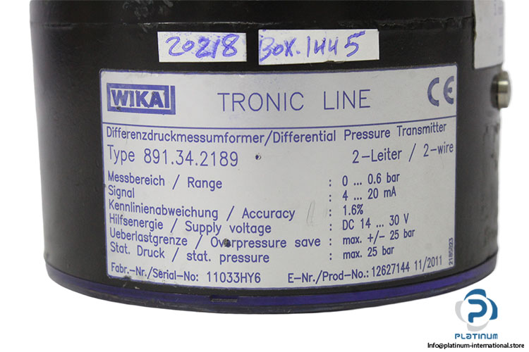 wika-891.34.2189-differential-pressure-transmitter-(Used)-2