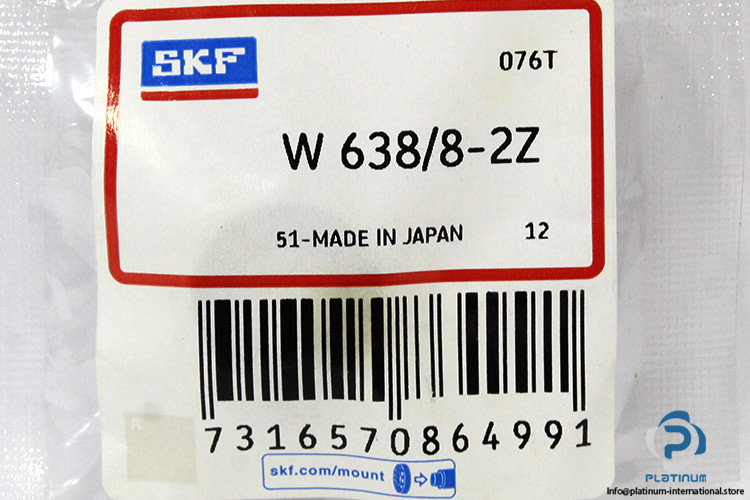 skf-W638-8-2Z-deep-groove-ball-bearing(new-without-carton)-2