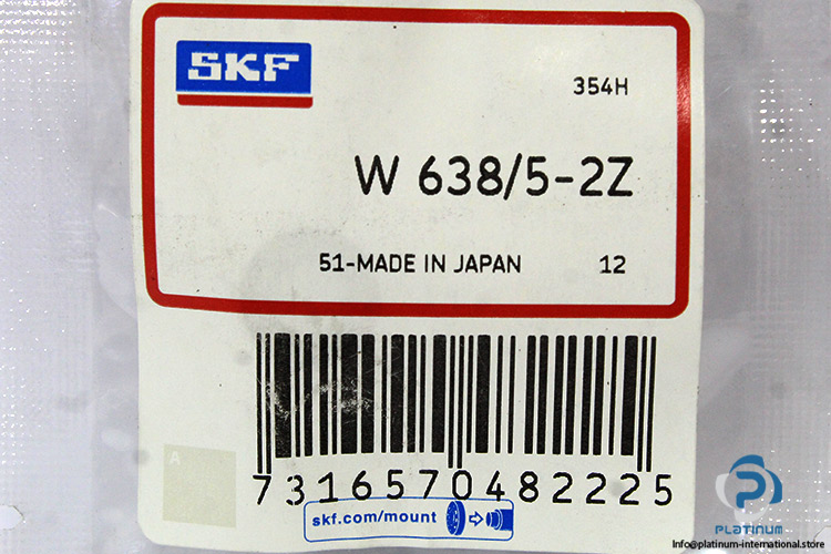 skf-W638-5-2Z-deep-groove-ball-bearing(new-without-carton)-2