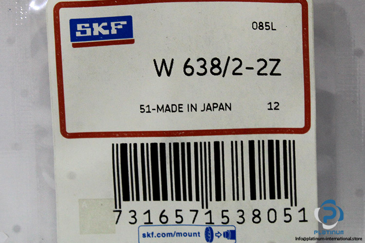 skf-W638-2-2Z-deep-groove-ball-bearing(new-without-carton)-2