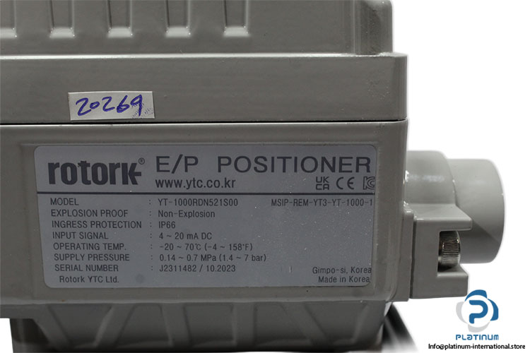rotork-YT-1000RDN521S00-rotary-positioner-(New)-3