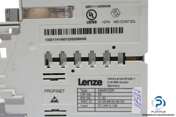 lenze-E94AYCER-00-0A-86-20-48-D9-communication-module-(Used)-4