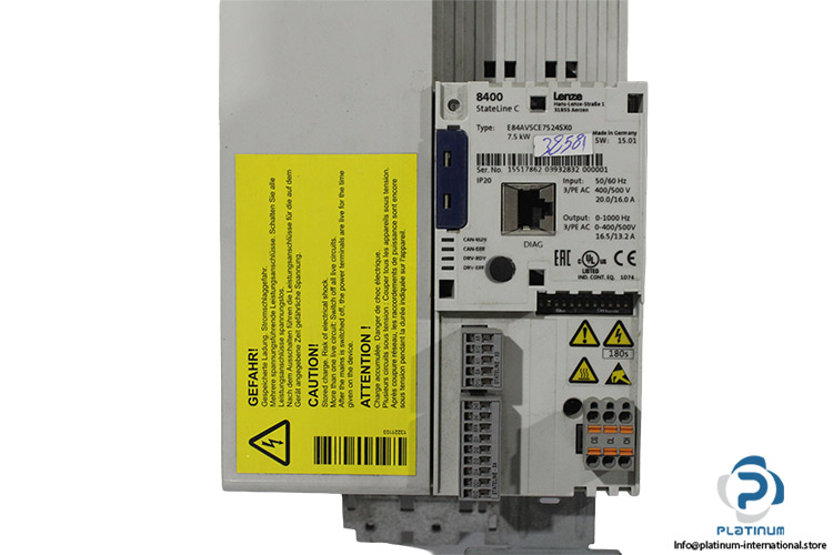 lenze-E84AVSCE7524SX0-frequency-inverter-(Used)-2