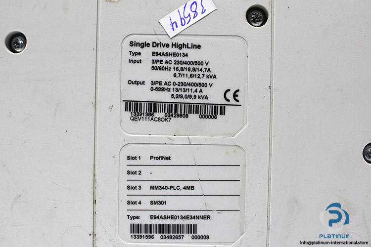 lenze-E94ASHE0134-single-servo-inverter-drive-(Used)-4