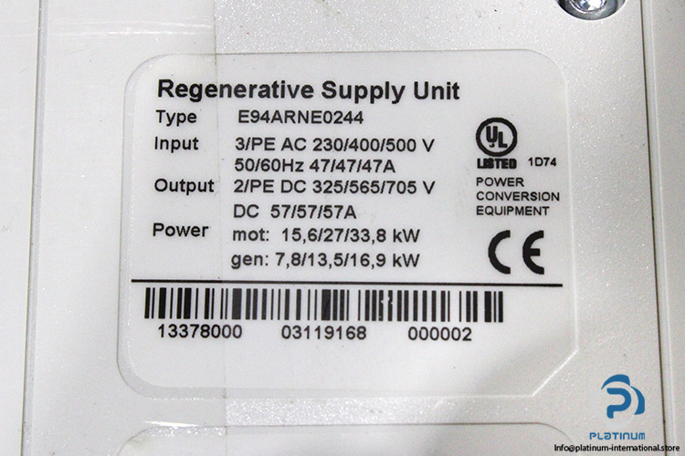 lenze-E94ARNE0244-regenerative-supply-unit-(Used)-4