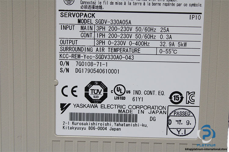 yaskawa-SGDV-330A05A-servo-drive-(New)-7