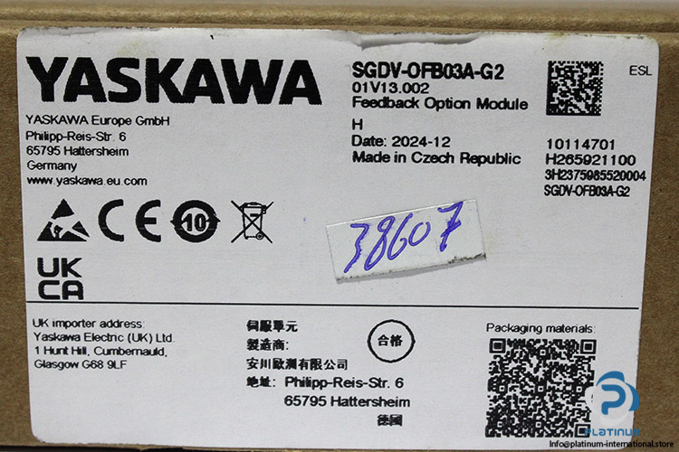 yaskawa-SGDV-0FB03A-G2-feedback-option-module-(New)-6