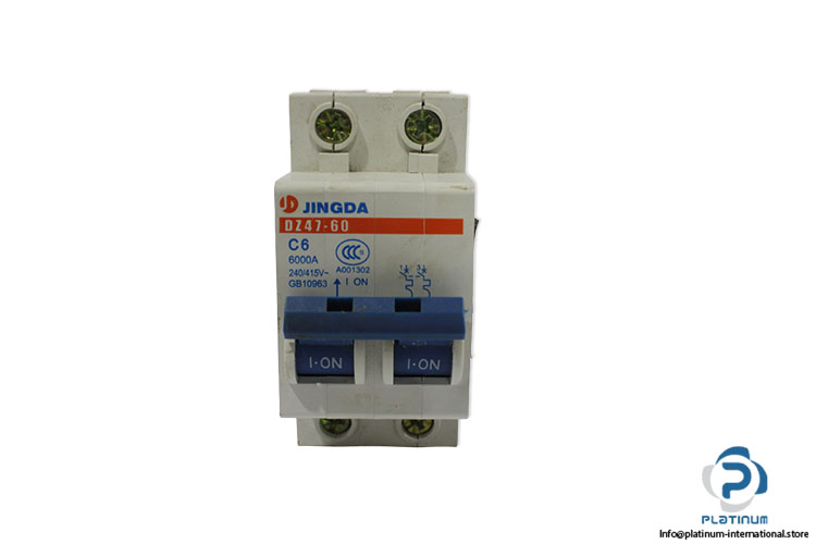 jingda-DZ47-60-C6-miniature-circuit-breaker-(Used)-2