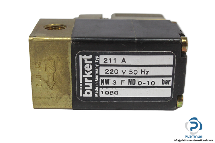 burkert-211A-220VAC-solenoid-valve-(Used)-1