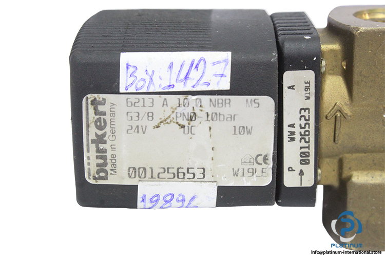 burkert-6213A10.0NBRMS-diaphragm-valve-(Used)-2