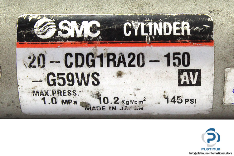 smc-20-CDG1RA20-150-G59WS-air-cylinder-(Used)-2