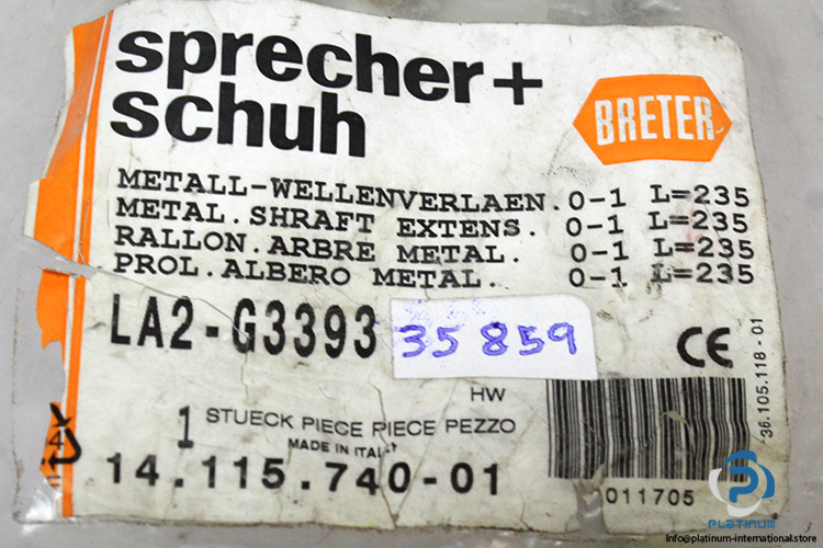 sprecher-schuh-LA2-G3393-metal-shaft-extension-(new)-(package)-1