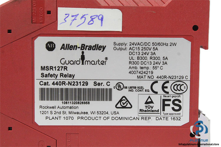 allen-bradley-MSR127R-safety-relay-(used)-3