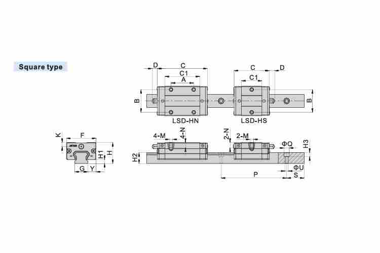 airtac-LSD25BK-HN-N-D-M6-linear-guide-bearing-block-(new)-(carton)-6