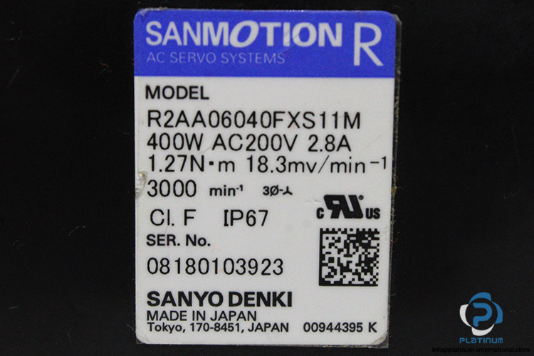 sanyo-denki-R2AA06040FXS11M-ac-servo-motor(used)-3