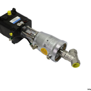 SCHUBERT & SALZER 7020 A262547/36/2022 ANGLE SEAT CONTROL VALVE WITH INTEGRATED POSITIONER