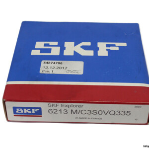 SKF 6213 M/C3S0VQ335 Deep Groove Ball Bearing